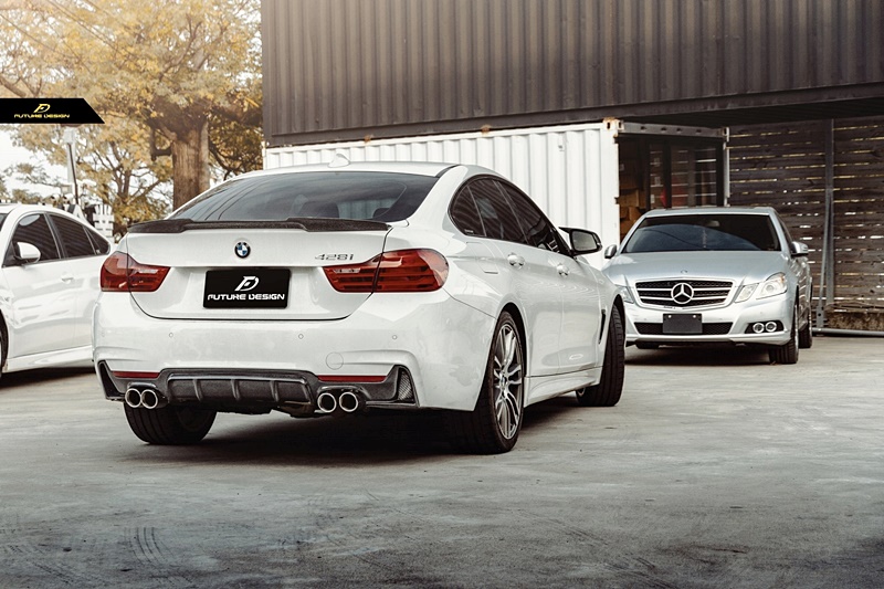 BMW F32- M4 style Carbon trunk spoiler 02